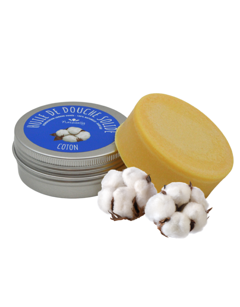 Huile de douche solide - Coton 65gr