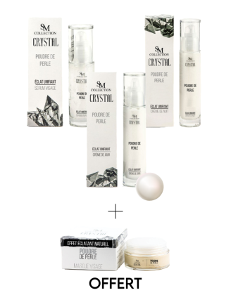 Gamme complète à la poudre de perle 100% naturelle