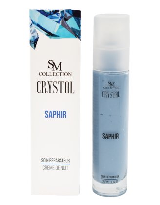 Crème de nuit à la poudre de saphir 50ml 100% naturelle
