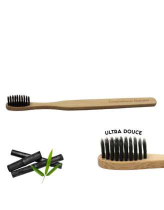 Brosse à Dents Ultra Douce en Bambou au Charbon Actif