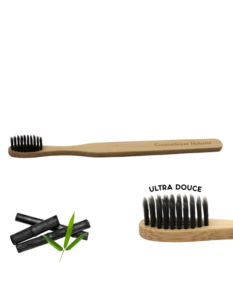 Brosse à Dents Ultra Douce en Bambou au Charbon Actif