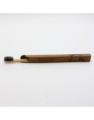 Brosse à Dents Ultra Douce en Bambou au Charbon Actif