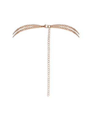 Chaîne de corps dorée avec strass 