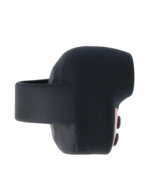 Mini stimulateur clitoridien noir pour doigt rechargeable – LANGLOYS
