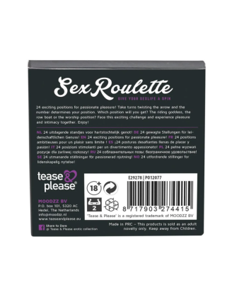 Jeu "Sex Roulette" 24 Positions Kamasutra 