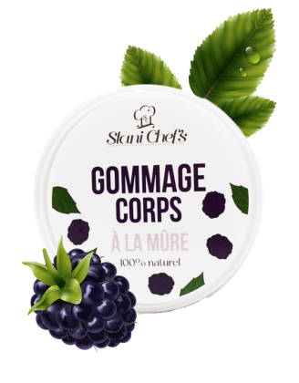Gommage corps à la mûre - 200ml 100% naturel