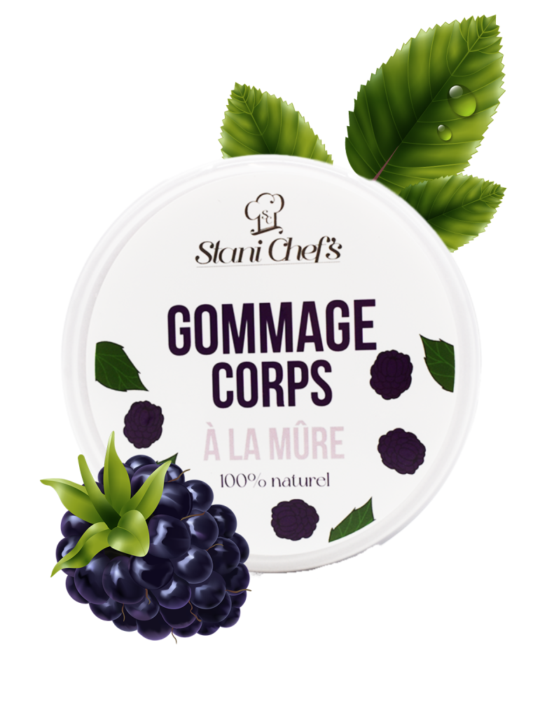 Gommage corps à la mûre - 200ml 100% naturel