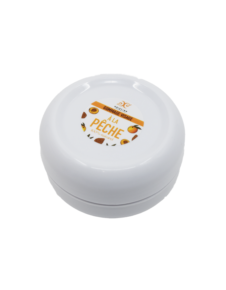 Gommage visage pêche - 50ml 100% naturel - Format voyage
