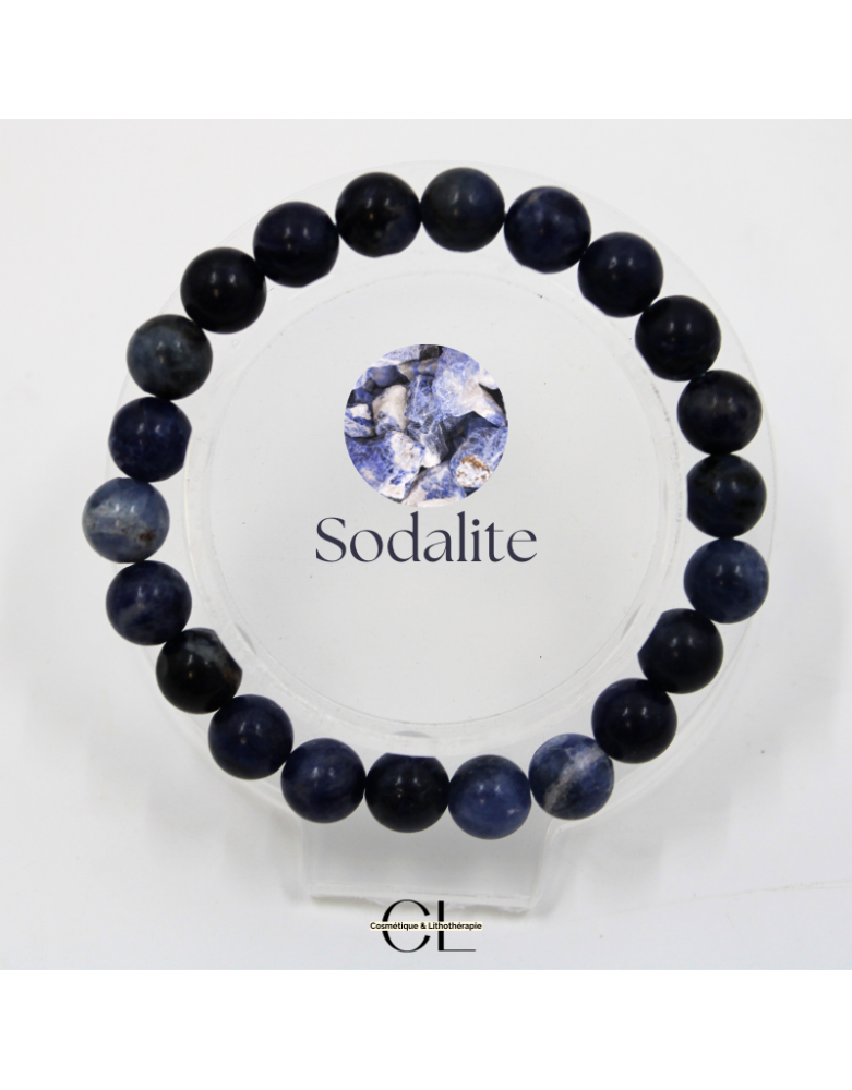 Bracelet en pierres naturelles Sodalite A 8-9mm