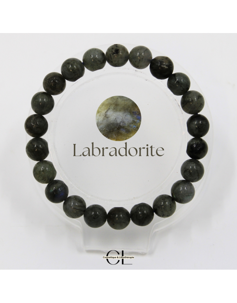 Bracelet en pierre naturelle Labradorite AB 8-9mm