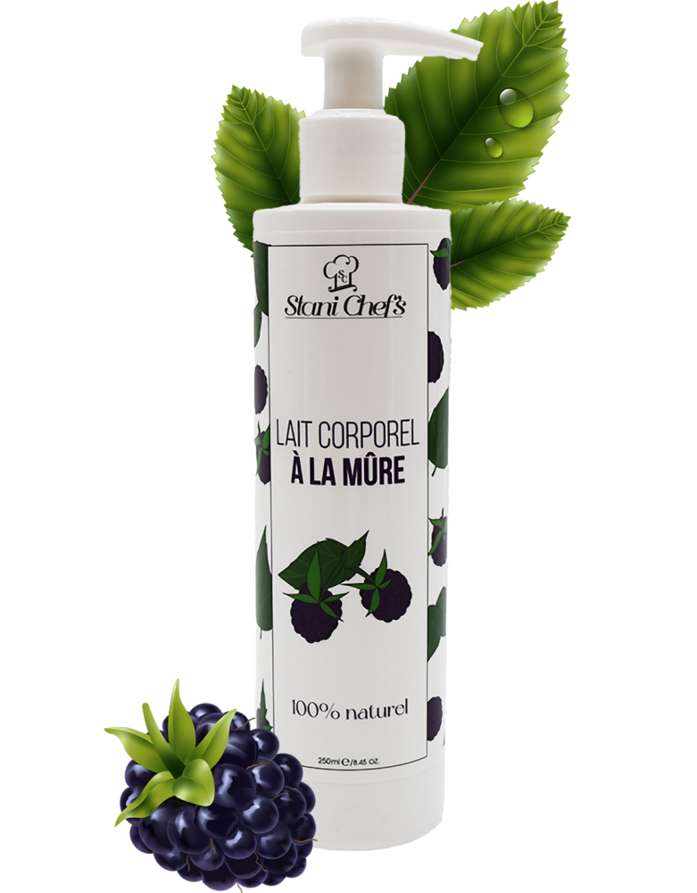 Lait corps hydratant à la mûre - 250ml 100% naturel