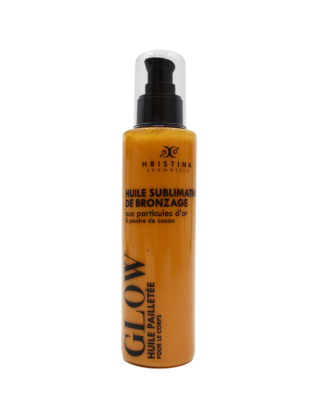 Huile sublimatrice de bronzage - Pailletée - 200ml 100% naturelle