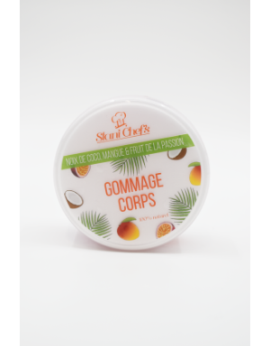 Gommage corps à la noix de coco, mangue  fruit de la passion - 250ml 100% naturel