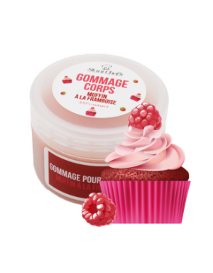 Gommage corps - muffin à la framboise - 100ml 100% naturel