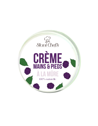 Crème mains et pieds à la mûre 100ml 100% naturelle
