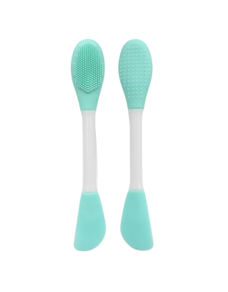 Spatule  brosse visage à double face bleue