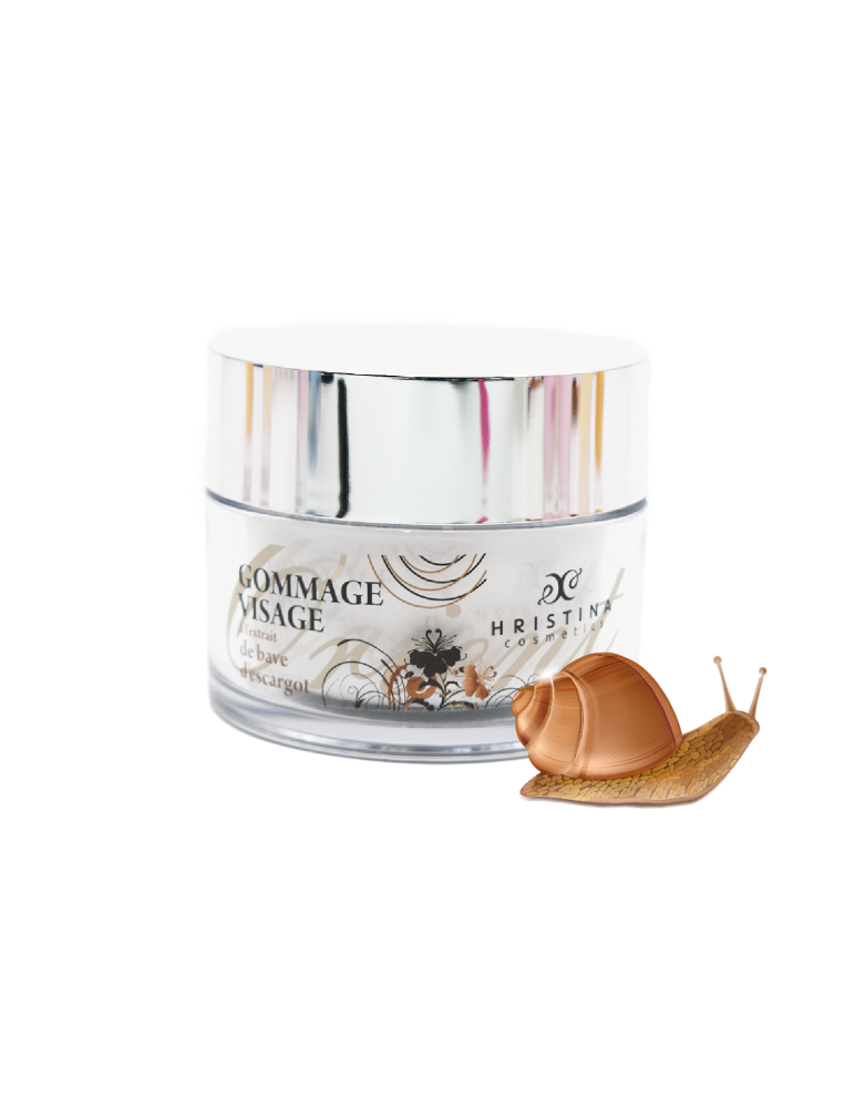 Gommage visage à base de bave d'escargot - 100ml 100% naturel