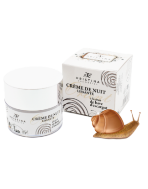 Crème de nuit hydratante à base de bave d'escargot 50ml 100% naturelle