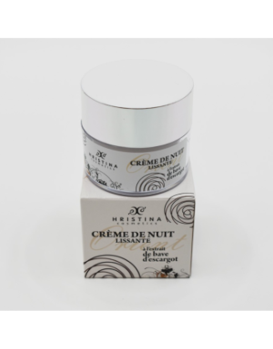 Crème de nuit hydratante à base de bave d'escargot 50ml 100% naturelle
