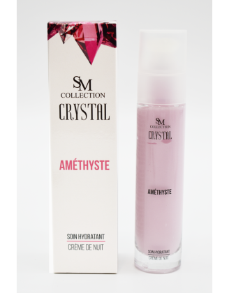 Crème de nuit à la poudre d'améthyste 50ml 100% naturelle