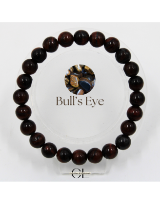 Bracelet en pierres naturelles Oeil de Taureau A 8mm