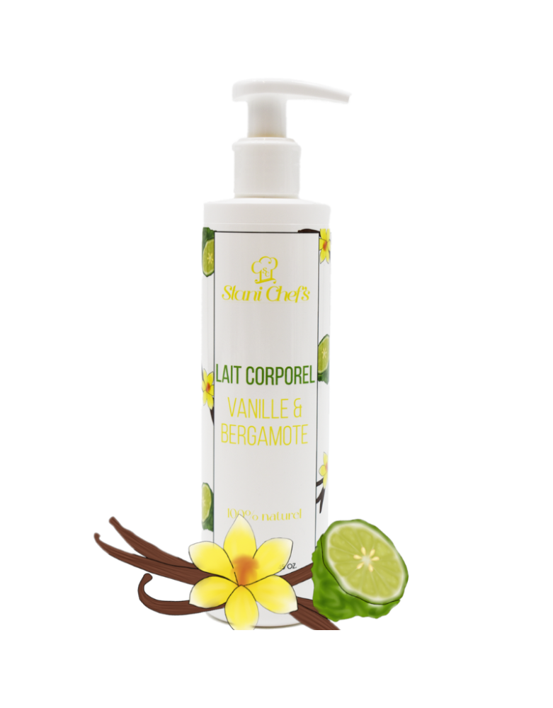 Lait corporel à la vanille et bergamote - 250ml 100% naturel