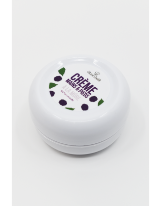 Crème mains et pieds à la mûre - 50 ml 100% naturelle - Format voyage