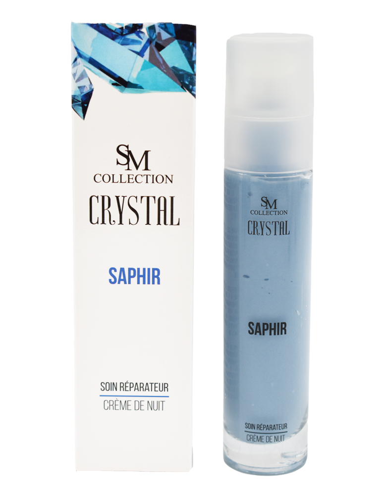Crème de nuit à la poudre de saphir 50ml 100% naturelle