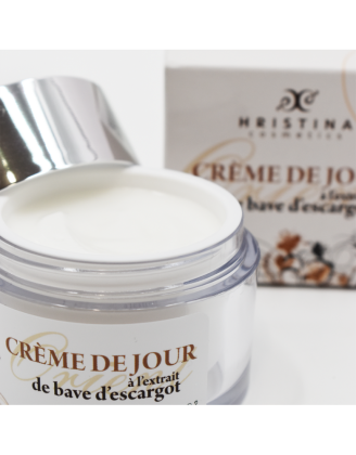 Crème de jour hydratante à base de bave d'escargot 50ml 100% naturelle