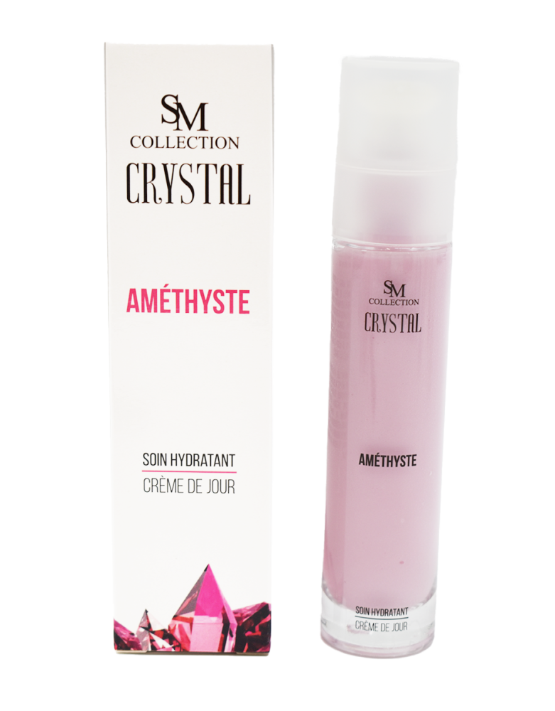 Crème de jour à la poudre d'améthyste 50ml 100% naturelle