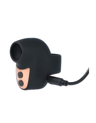 Mini stimulateur clitoridien noir pour doigt rechargeable – LANGLOYS