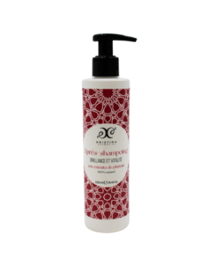 Après-shampoing brillance et vitalité enrichi en extrait de plantain 100% naturel 250ml
