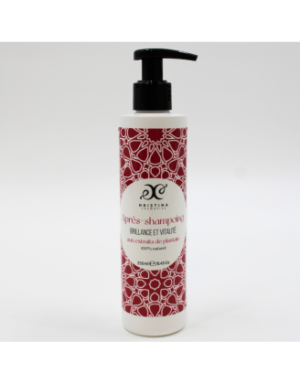 Après-shampoing brillance et vitalité enrichi en extrait de plantain 100% naturel 250ml