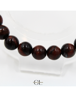 Bracelet en pierres naturelles Oeil de Taureau A 8mm