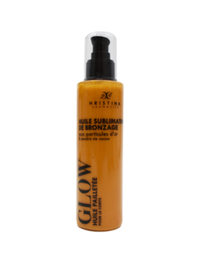 Huile sublimatrice de bronzage - Pailletée - 200ml 100% naturelle