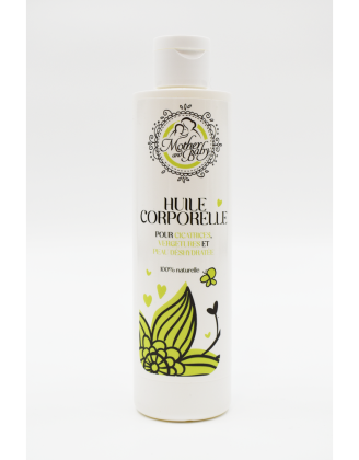 Huile corporelle pour vergetures, cicatrices et peau déshydratée - 250ml 100% naturelle