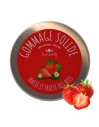 Gommage solide - Fraise et fraise des bois 70gr
