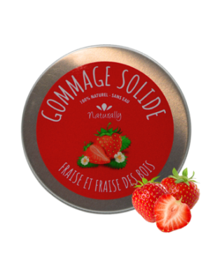 Gommage solide - Fraise et fraise des bois 70gr