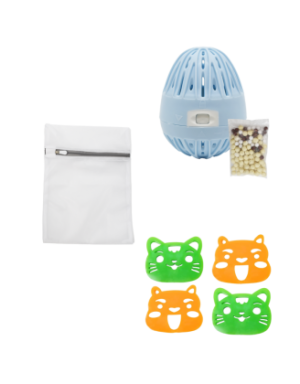Boule de lavage  filet de lavage  4 attrape-poils - OFFRE TRIO