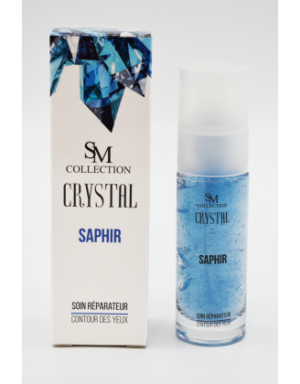 Crème pour le contour des yeux à la poudre de saphir 30ml 100% naturelle