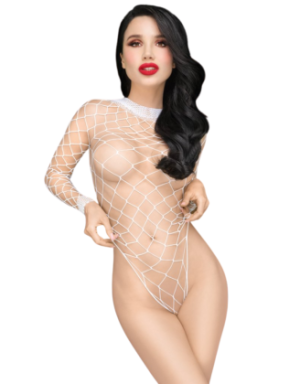 Body blanc large maille Scandalous