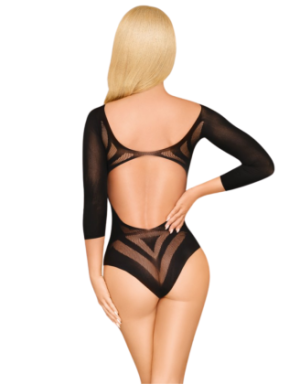 Body fantaisie manche trois quart noir Under my spell