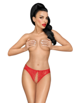 Culotte ouverte rouge Naughty valentine