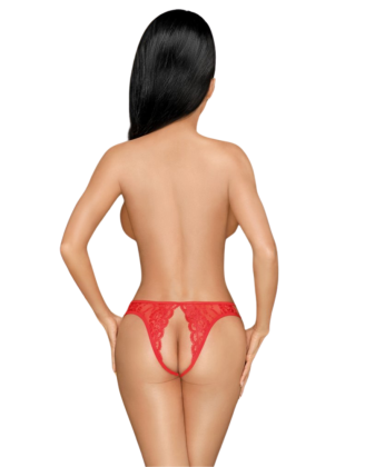 Culotte ouverte rouge Naughty valentine