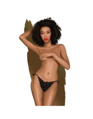 Culotte ouverte noire Too hot to be real