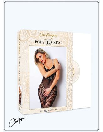 Bodystocking en dentelle florale et fine résille - Le Numéro 19 - Collection Bodystocking