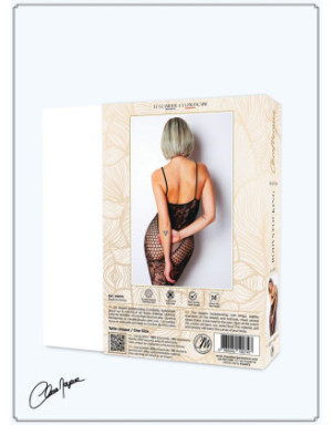 Bodystocking en dentelle florale et fine résille - Le Numéro 19 - Collection Bodystocking