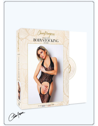 Bodystocking en dentelle ajourée noire - Le Numéro 16 - Collection Bodystocking