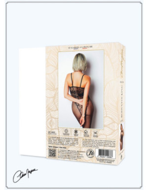 Bodystocking résille imprimé motifs floraux - Le Numéro 13 - Collection Bodystocking