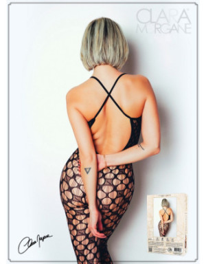 Bodystocking  en résille avec maille  large - Le Numéro 11 - Collection Bodystocking